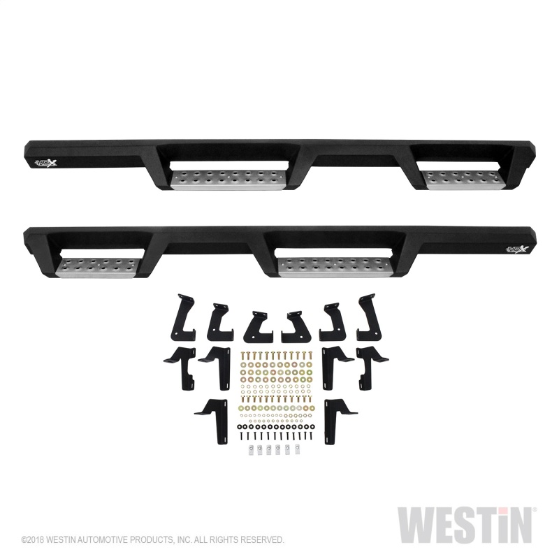 Westin/HDX 2018 Jeep Wrangler JL Unlimited Drop Nerf Step Bars - Textured Black - 56-140652