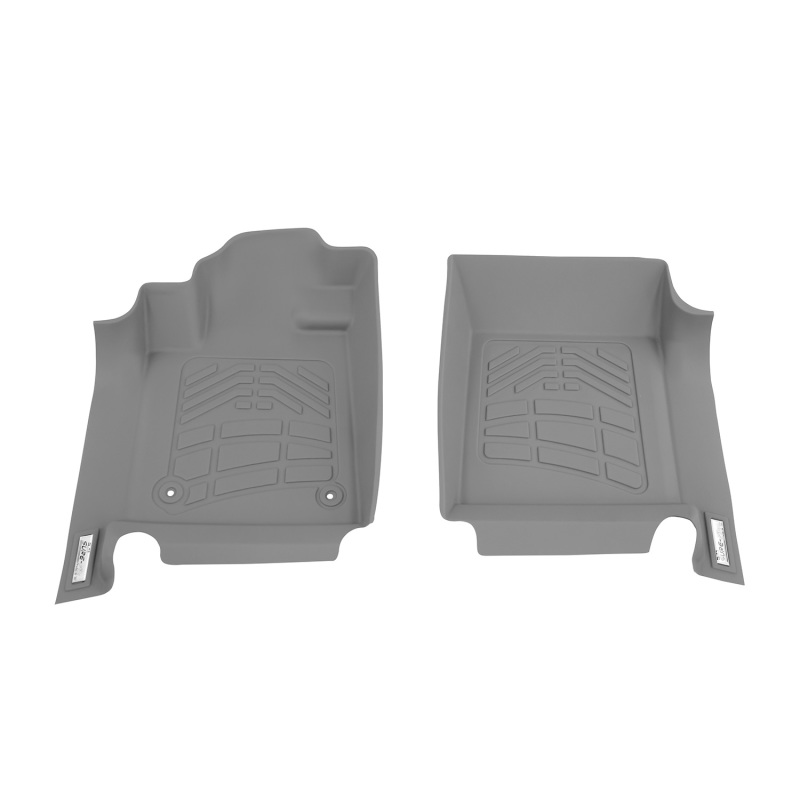 Westin 12-17 Toyota Tundra Reg/Dbl/CrewMax (Double hook) Wade Sure-Fit Floor Liners Front - Gray - 72-120054
