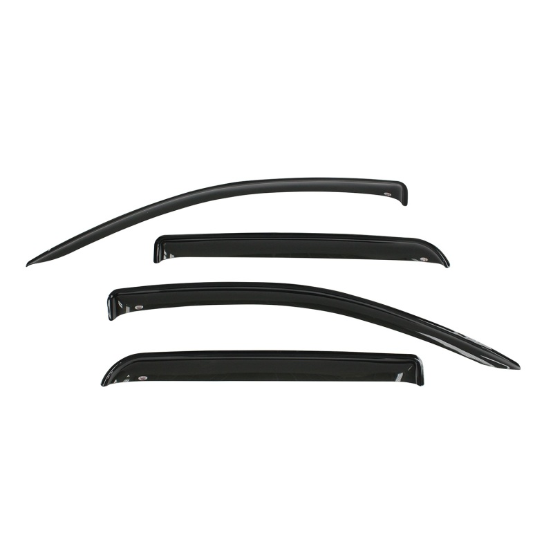 Westin 2015-2018 Chevrolet/GMC Colorado/Canyon Crew Cab Wade Slim Wind Deflector 4pc - Smoke - 72-31402