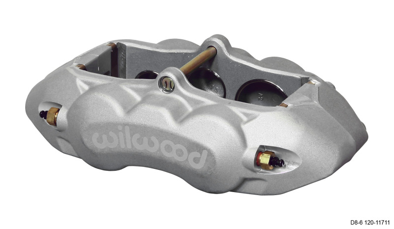 Wilwood Caliper-D8-6 R/H Front Clear 1.88/1.38/1.25in Pistons 1.25in Disc - 120-11711