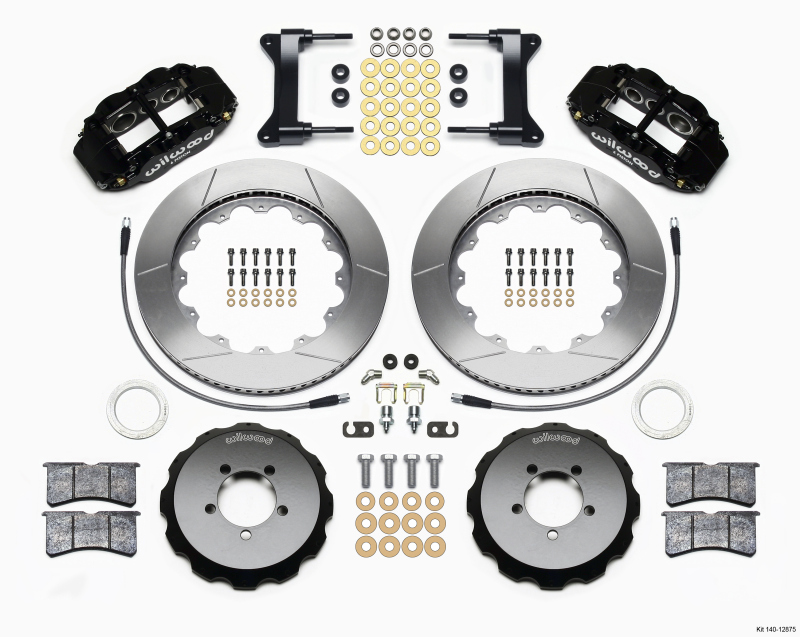 Wilwood Narrow Superlite 6R Front Hat Kit 14.00in 1999-2012 Subaru WRX w/Lines - 140-12875