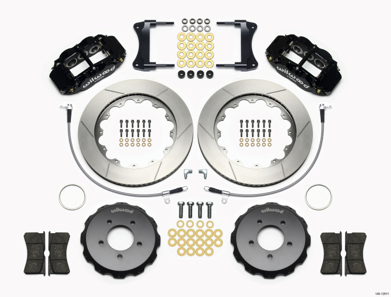 Wilwood Narrow Superlite 6R Front Hat Kit 14.00in 2005-Up Mazda Miata w/ Lines - 140-12911