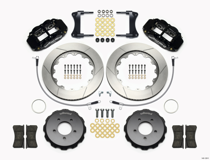 Wilwood Narrow Superlite 6R Front Hat Kit 14.00in 2005-Up Mazda Miata w/ Lines - 140-12911