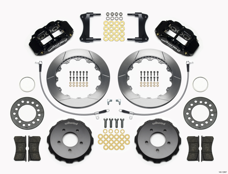 Wilwood Narrow Superlite 6R Front Hat Kit 12.88in 2005-Up Mazda Miata w/ Lines - 140-12907