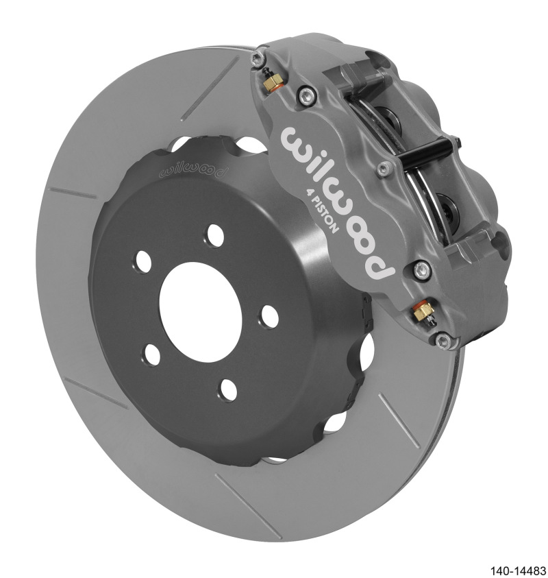 Wilwood 15+ Ford Mustang Forged Superlite 4R Rear Big Brake Kit 14.00in Rotor (Anodized) - 140-14483