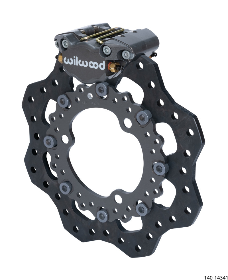 Wilwood Dynapro Single Front Kit 11.75in Dirt Modified 11.75in Scalloped Steel Rotor - 140-14341