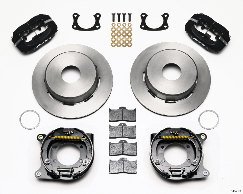 Wilwood Forged Dynalite P/S Park Brake Kit Big Ford New 2.50in Offset Currie Blank - 140-7150