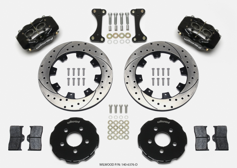 Wilwood Forged Dynalite Front Hat Kit 12.19in Drilled 00-04 PT Cruiser/03-04 SRT/4 - 140-6376-D