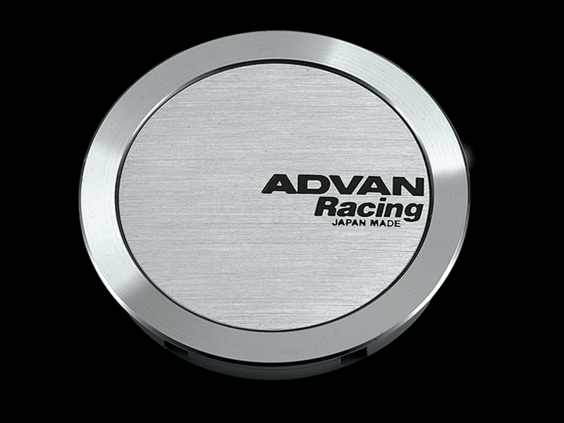 Advan 63mm Full Flat Centercap - Silver Alumite - V0331