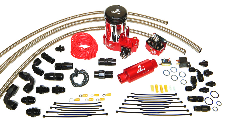 Aeromotive A2000 Complete Drag Race Fuel System for Single Carb - 17203