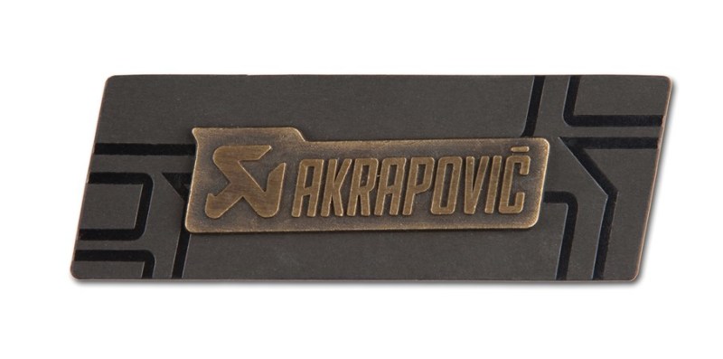 Akrapovic Brass sign badge - 800911