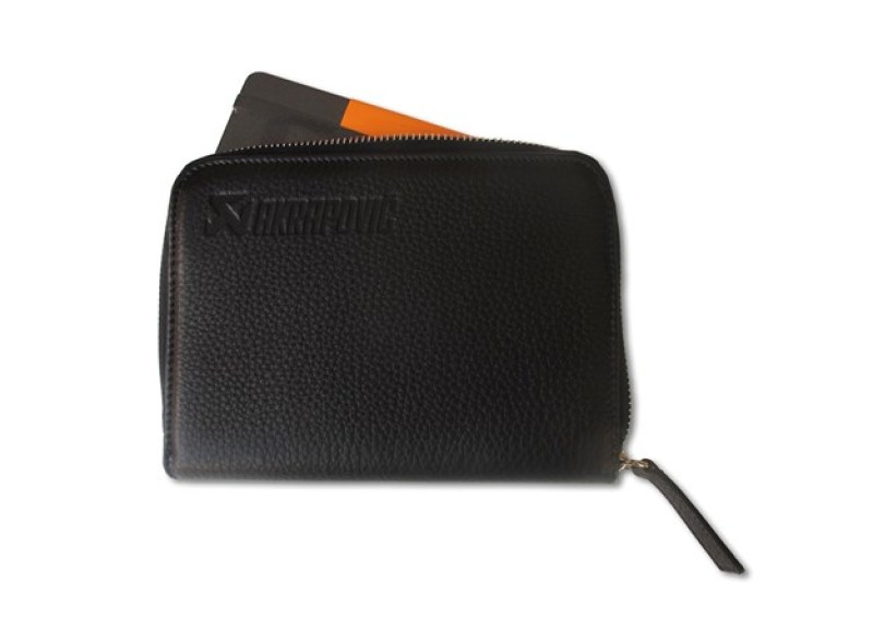 Akrapovic Leather Zip Notebook (S) black - 800942