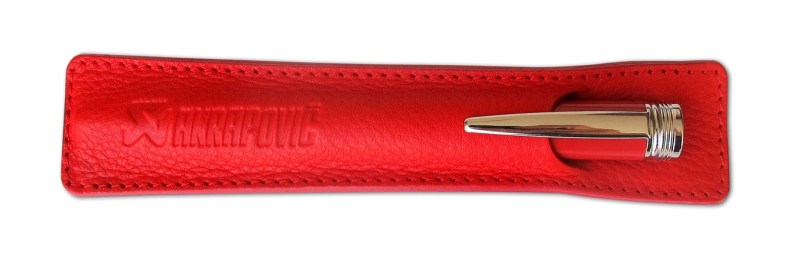 Akrapovic Leather Pencile sleeve - red - 800943