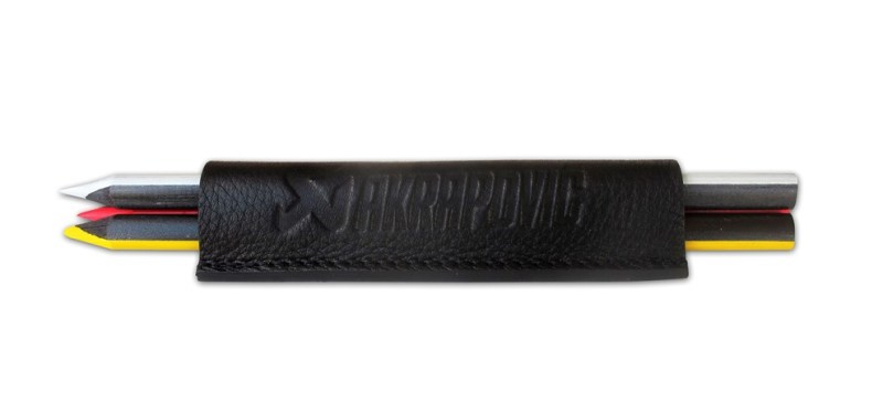 Akrapovic Leather Crayons case - black - 800946