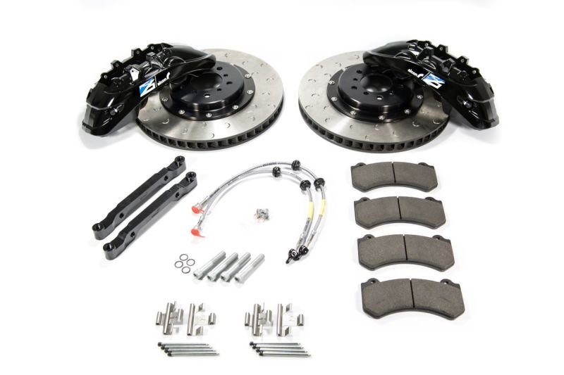 Alcon 2009+ Nissan GT-R R35 412x36mm Rotor Grey 6 Piston Caliper RC6 Front Axle Kit - BKF7059ZG04