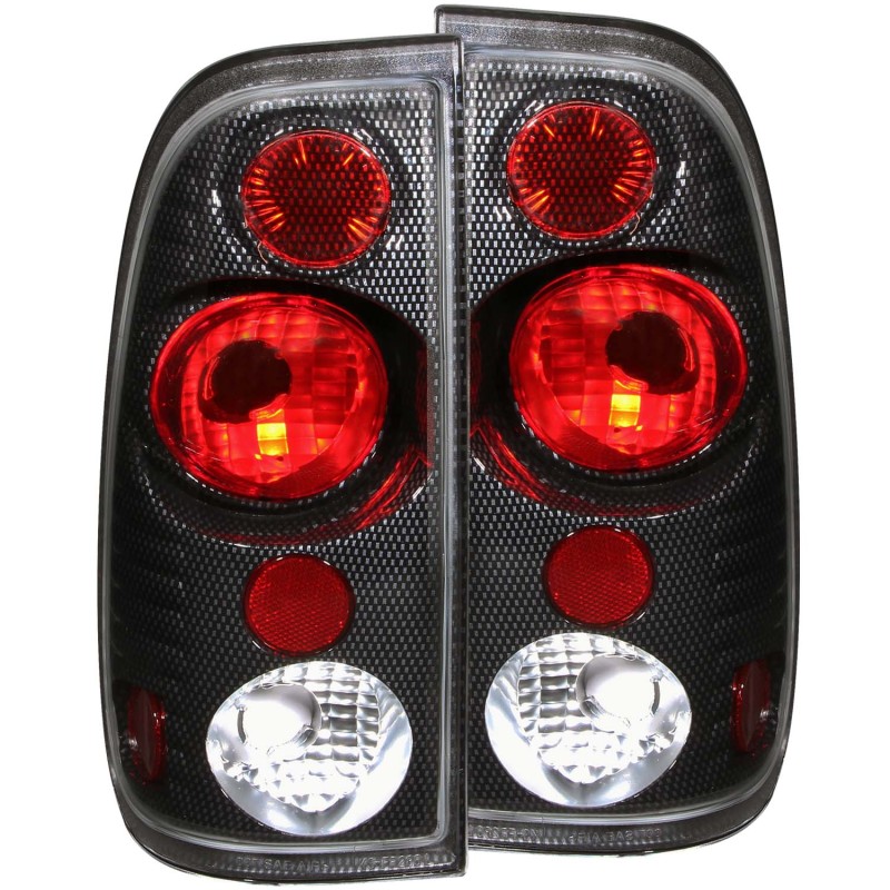 ANZO 1997-2003 Ford F-150 Taillights Carbon - 211064