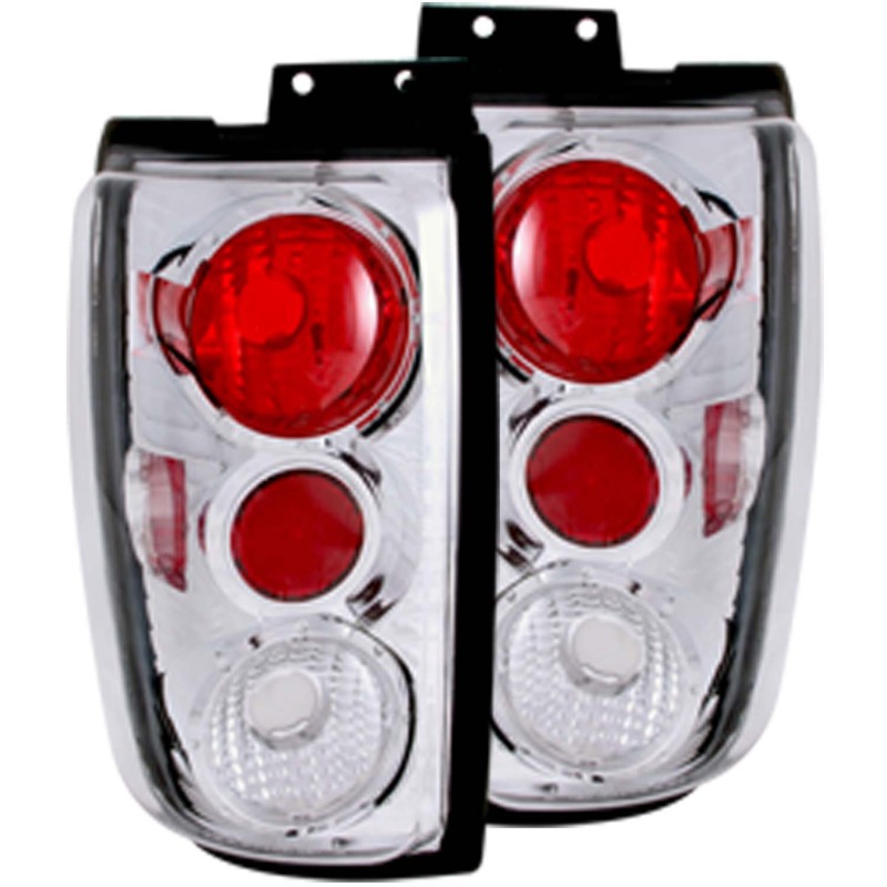 ANZO 1997-2002 Ford Expedition Taillights Chrome - 211055