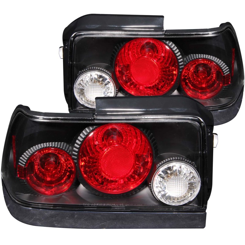 ANZO 1993-1997 Toyota Corolla Taillights Black - 221113
