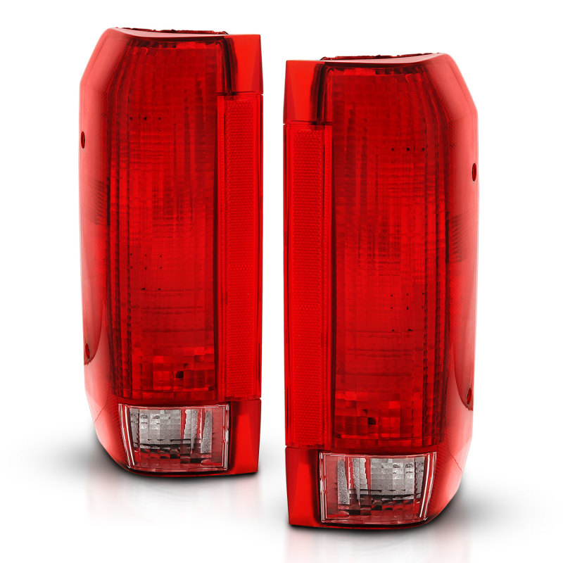ANZO 1992-1996 Ford Bronco Taillight Red/Clear Lens (OE Replacement) - 311306