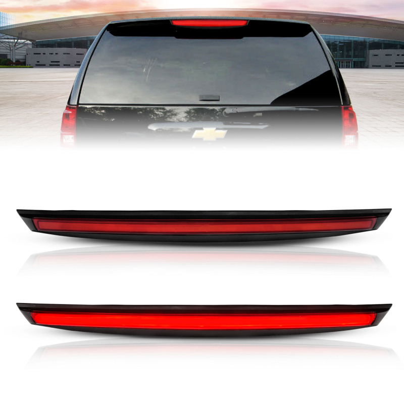 ANZO 2007-2014 Chevrolet Suburban 1500 LED 3rd Brake Light Black Housing Red Lens w/ Spoiler 1pc - 531110
