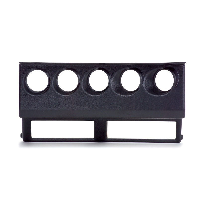 Autometer 87-95 Jeep Wrangler YJ Black Cluster Bezel - Holds Five 2-1/16in Gauges - 15218