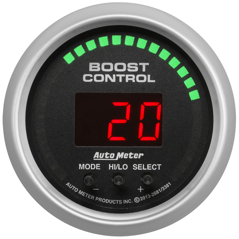 Autometer Sport-Comp 52mm 30inHG/30psi Digital Boost Controller - 3381