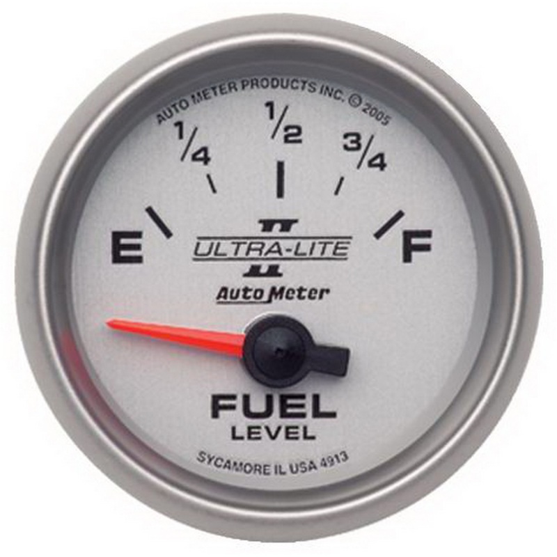 Autometer Ultra-Lite II 2-1/16in 0 OHMS Empty / 90 OHMS Full Electronic Fuel Level Gauge - 4913