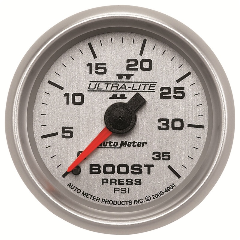 Autometer UL II Boost Gauge 2-1/16in Mechanical Pressure Ultra-Lite Gauge 35PSI - 4904