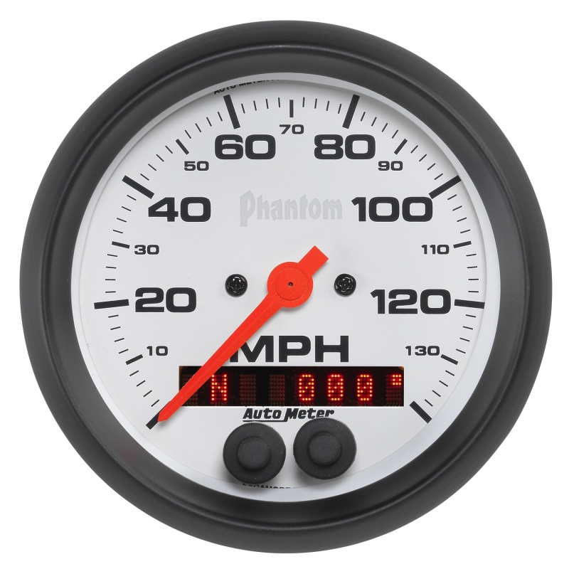 Autometer Phantom 3-3/8in 140 MPH In-Dash Full Sweep Speedometer w/ GPS Rally Nav Display - 5880