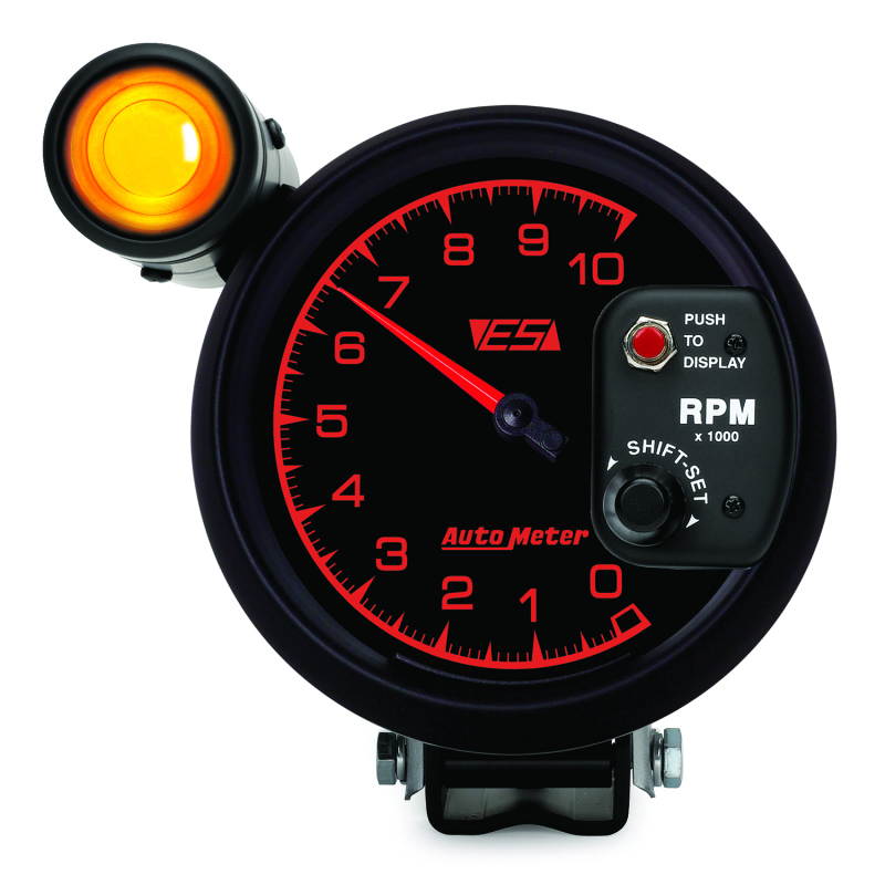 Autometer ES 5in Pedestal Tachometer 10000 RPM w/ Ext Shift-Lite - 5999