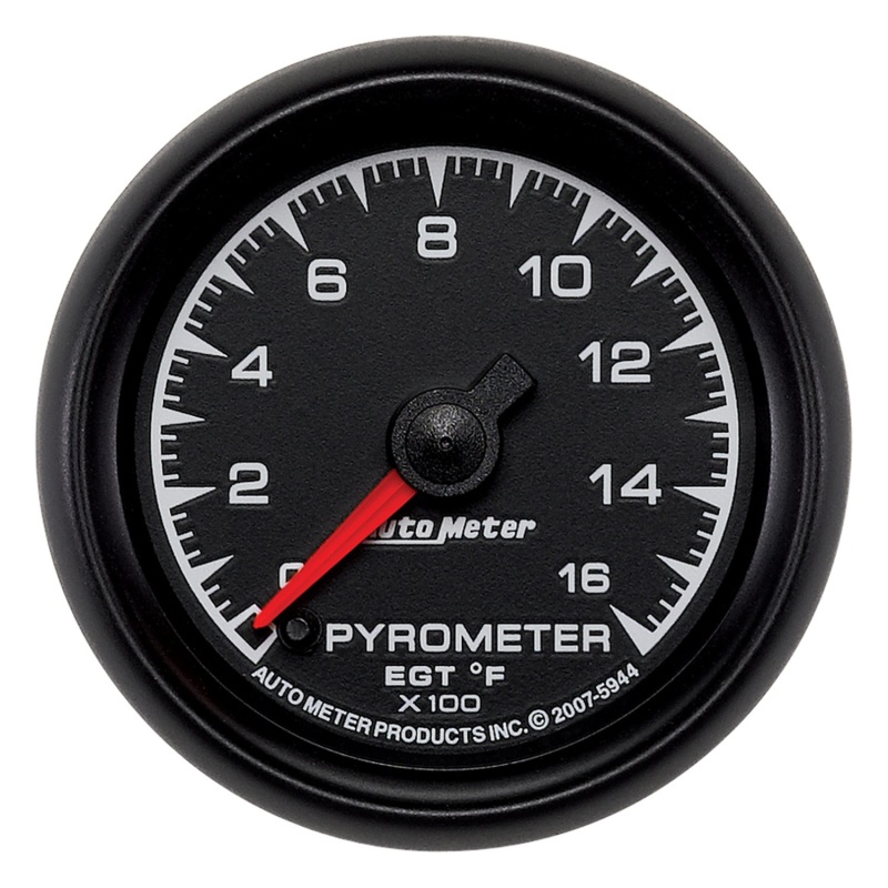 Autometer ES 52.4mm Pyrometer 0-1600 Degree F FSE Gauge - 5944
