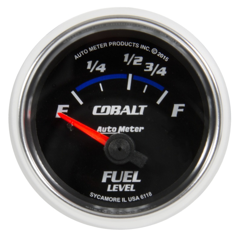 Autometer Cobalt Gauge Fuel Level 2 1/16in 16e To 158f Elec Cobalt - 6118