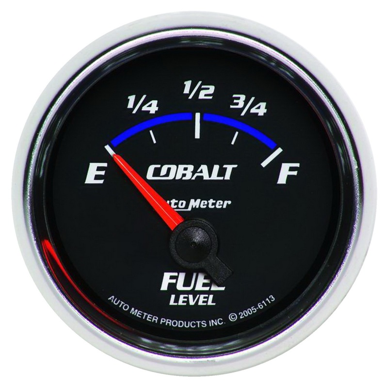 Autometer Cobalt 52mm 0 E/90 F SSE Fuel Level Gauge - 6113