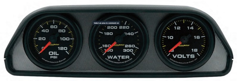 AutoMeter Extreme Environment 3 Gauge Kit w/ Universal Dash Pod - 7060