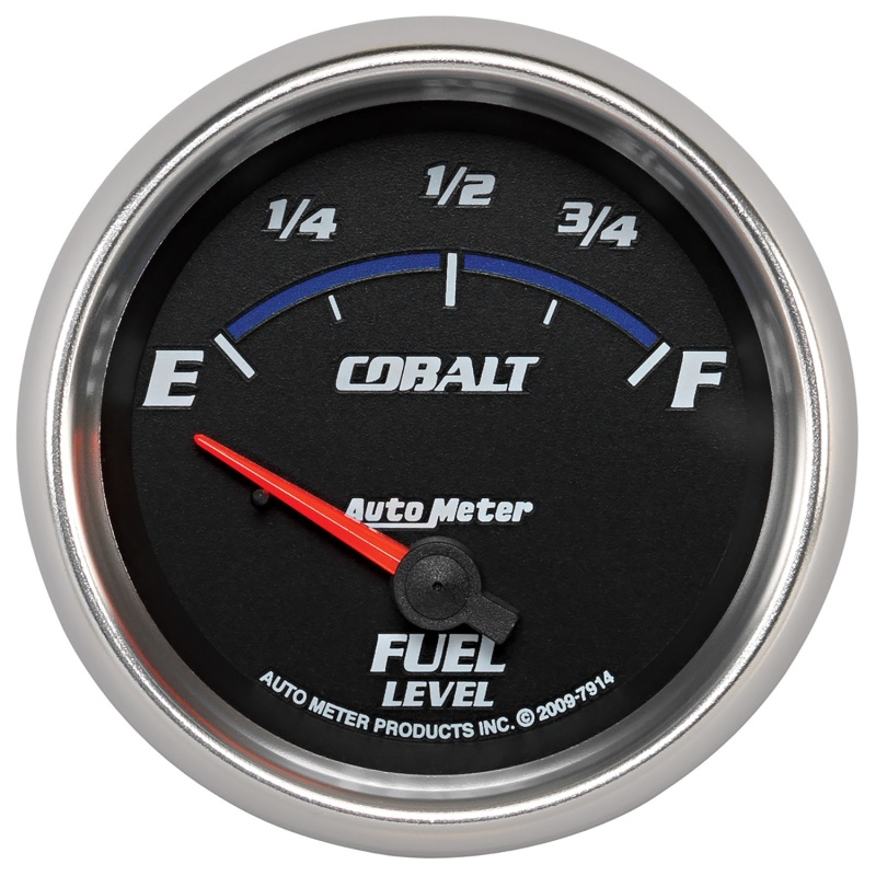Autometer Cobalt 66.7mm 0-90 ohms Fuel Level Gauge - 7914