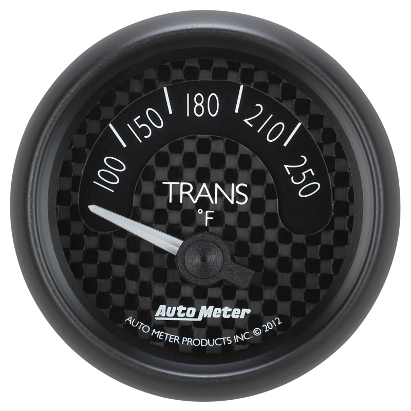 Autometer GT Series 52mm Short Sweep Electronic 100-250 Deg F Transmission Temperature - 8049