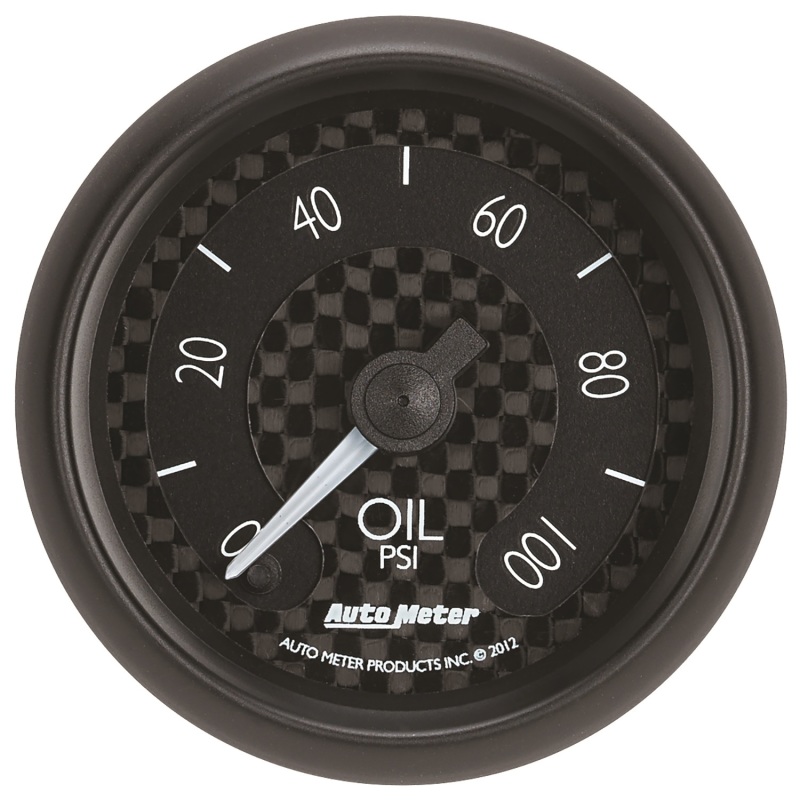 Autometer GT Series 52mm Full Sweep Electronic 0-100 PSI Oil Pressure Gauge - 8053