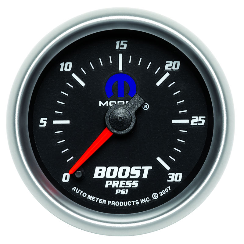 Autometer Mopar 52.4mm FSE 0-30 PSI Boost Gauge - 880020