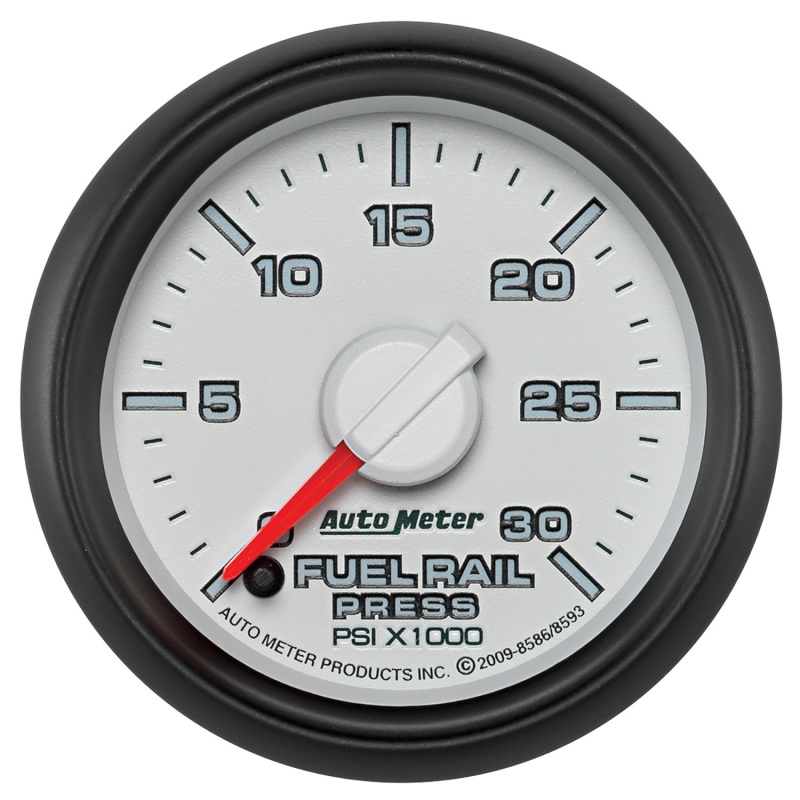 Autometer Factory Match Diesel Fuel  Rail Pressure Gauge 52.4mm 0-30K PSI SE, Cummins 6.7 L, Dodge - 8593