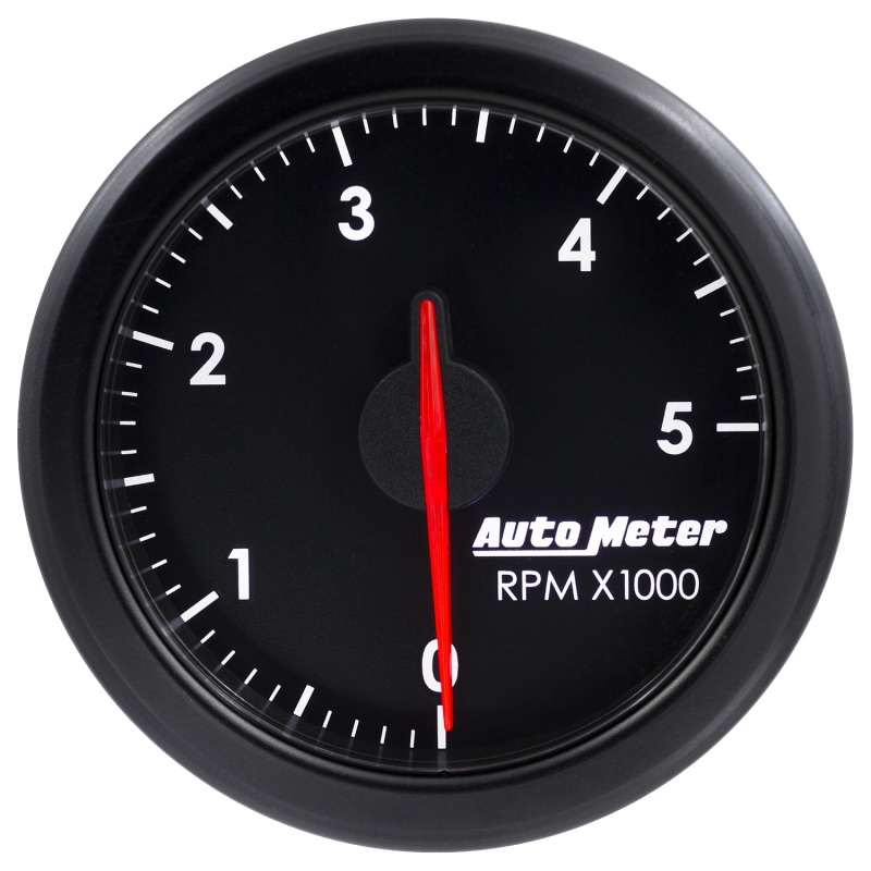 Autometer Airdrive 2-1/6in Tachometer Gauge 0-5K RPM - Black - 9198-T