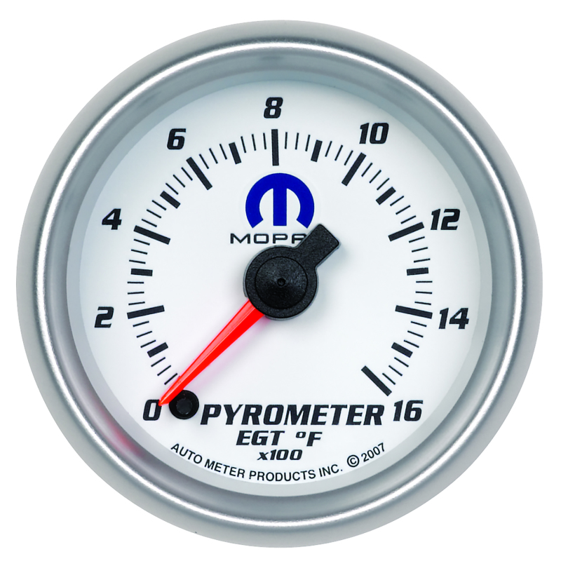 Autometer Mopar 52.4mm SSE 1600 Degree F Pyrometer (EGT) Gauge - 880031