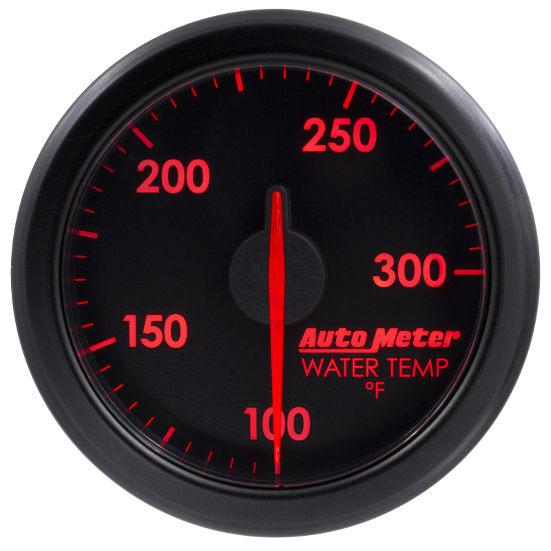 Autometer Airdrive 2-1/6in Water Temperature Gauge 100-300 Degrees F - Black - 9154-T