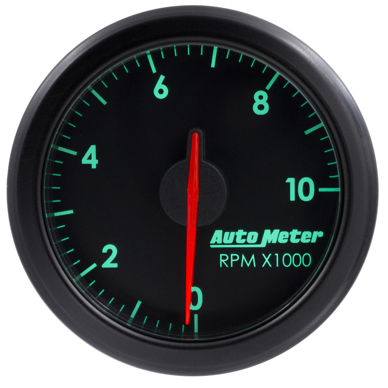 Autometer Airdrive 2-1/6in Tachometer Gauge 0-10K RMP - Black - 9197-T