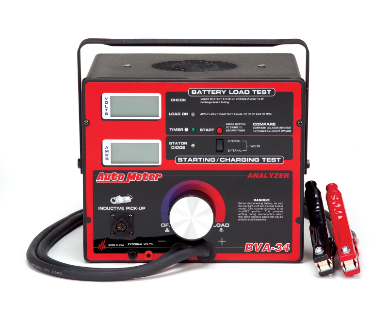 Autometer Charging System Analyzer / Battery Tester - BVA-34