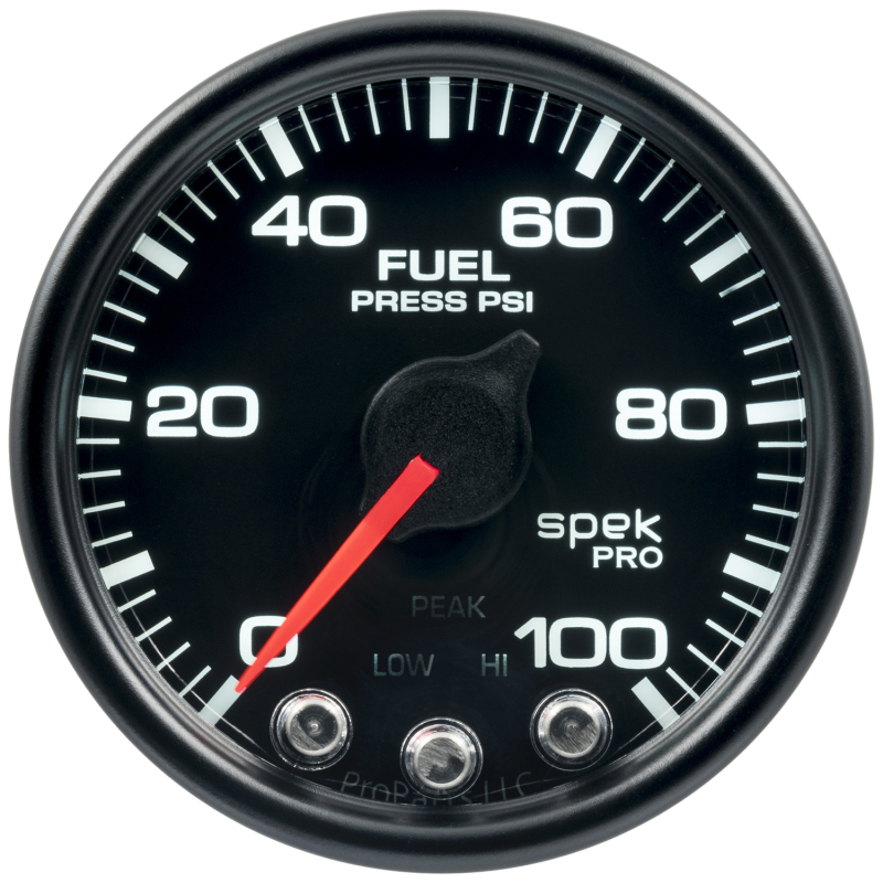 Autometer Spek-Pro - Nascar 2-1/16in Fuel Press 0-100 psi Bcb Ecu - P51432