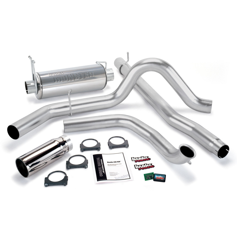 Banks Power 99-03 Ford 7.3L Git-Kit - SS Single Exhaust w/ Chrome Tip - 47512