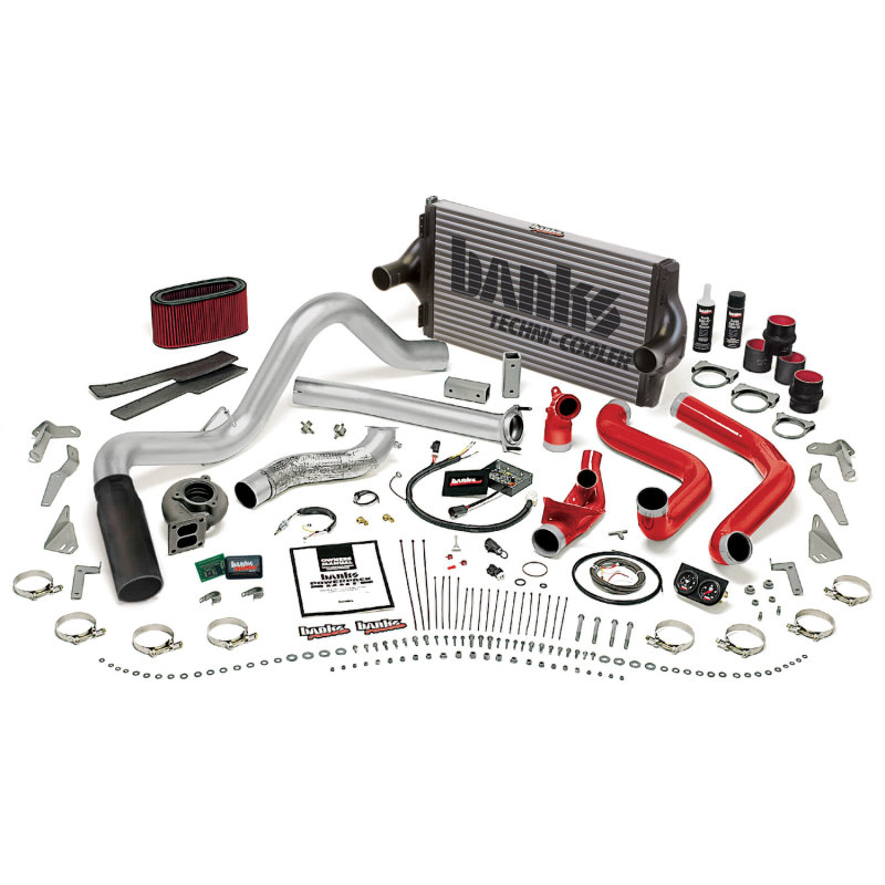 Banks Power 94-95.5 Ford 7.3L Auto PowerPack System - SS Single Exhaust w/ Black Tip - 48555-B