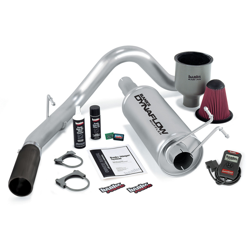 Banks Power 99-04 Ford 6.8L Excursion Stinger System w/ AutoMind - SS Single Exhaust w/ Black Tip - 49406-B