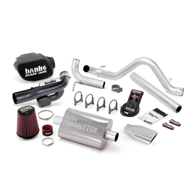 Banks Power 12-14 Jeep 3.6L Wrangler (All) 4dr Stinger Sys w/ AutoMind - SS Single Exh w/ Chrome Tip - 51349