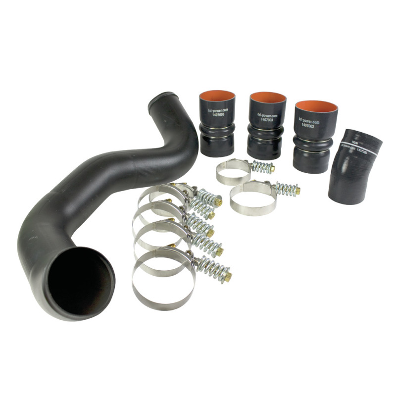 BD Diesel Intercooler Hose & Clamp Kit w/Intake Pipe - 2003-2007 Ford 6.0L PowerStroke - 1047034